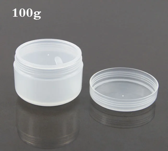 

50pcs 100g plastic cream frosted pp makeup jar, 100 g cosmetic container, empty 100g cream bottle case