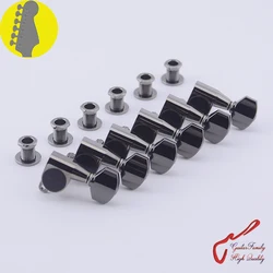 Original Genuine 6 In-line GOTOH SG360-07  Guitar Machine Heads Tuners  ( Cosmo Black ) MADE IN JAPAN