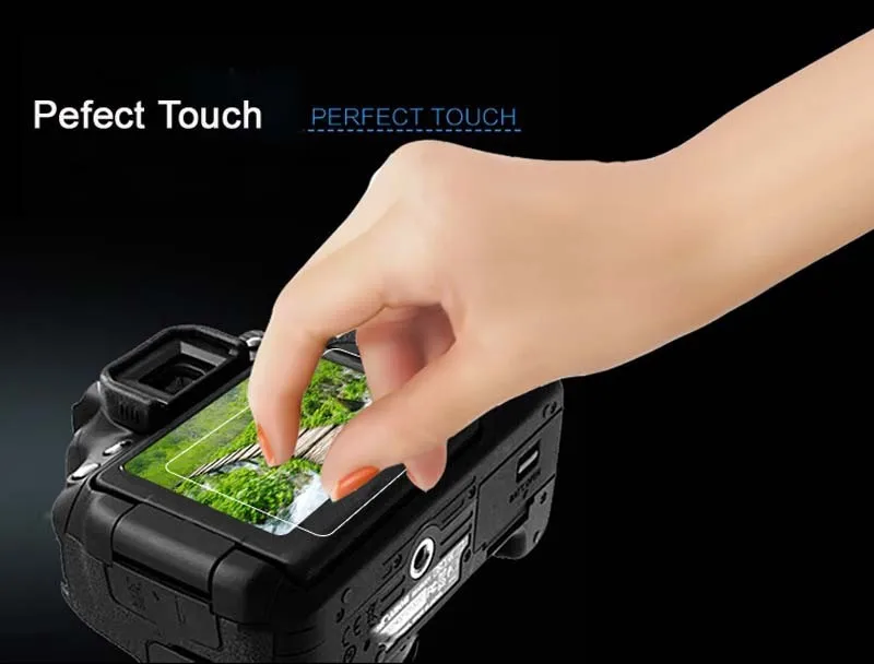 Película protectora de pantalla LCD 9H para cámara, vidrio templado para Nikon D7500 / D7200 D7100 / D3400 D3300 D3200 / D5600 D5500 D5300, 2 uds.
