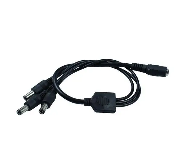 

50pcs CCTV Splitter Cable 1 Female To 3 Male DC Power Plug Cable Length: 30cm Splitter Adapter Electrical Accessories