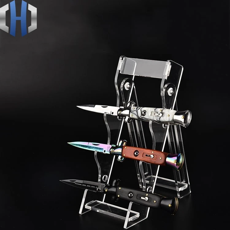 Suporte de ferramenta externa, porta-facas para exibição de ferramentas, suporte para faca, quadro acrílico, suporte para ferramenta de armazenamento edc