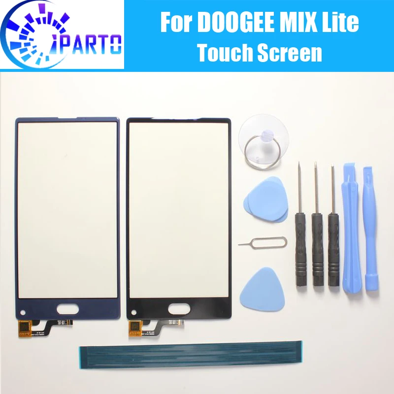 Pantalla táctil de cristal para DOOGEE MIX Lite, repuesto de Panel de cristal digitalizador Original, garantía de 100%