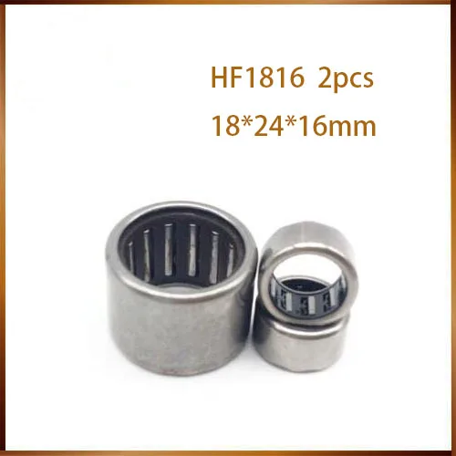 HF1816 Bearing 18*24*16 mm ( 2 PCS ) Drawn Cup Needle Roller Clutch HF182416 FC-18 Needle Bearing