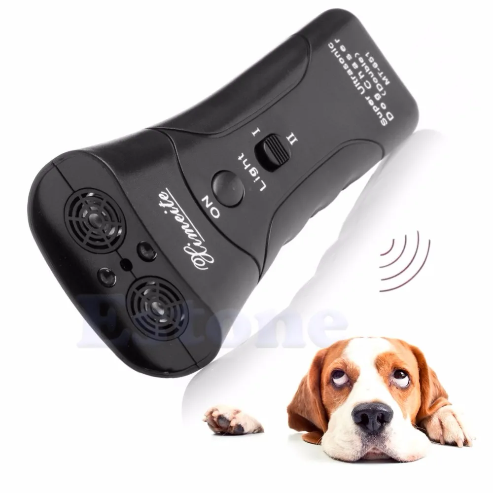 New Ultrasonic Dog Chaser Stop Aggressive Animal Attacks Repeller Flashlight Dropshipping