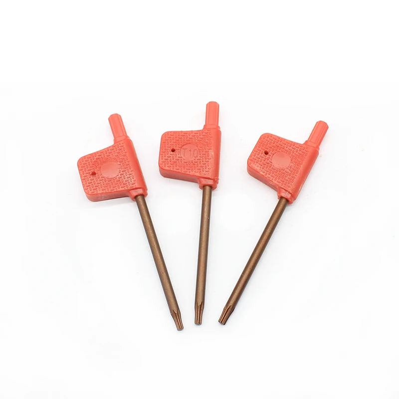 

Гаечный ключ с красным флагом T10, держатель инструментов, аксессуары, стандартный звездообразный ключ для держателя инструмента с ЧПУ, звездообразный винт, гаечный ключ