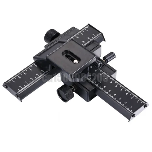 

ALUMINUM 4 Way Macro Focusing Focus Rail Slider Shot for DSLR NIKON D90 D3200 d5000 D5200 D7000 5D 5D2 5D3 60D 7D SLR DSLR