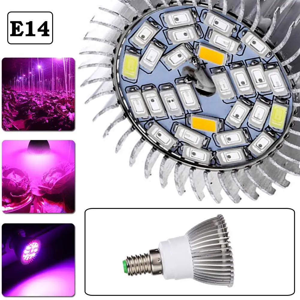 Hot 5730SMD 28Led Quang Phổ Đầy Đủ Thủy Canh Nhà Kính Grow Nhà Máy Bóng Đèn Đèn Với 4 Chức Năng Cho Giống Cây Trồng Phòng