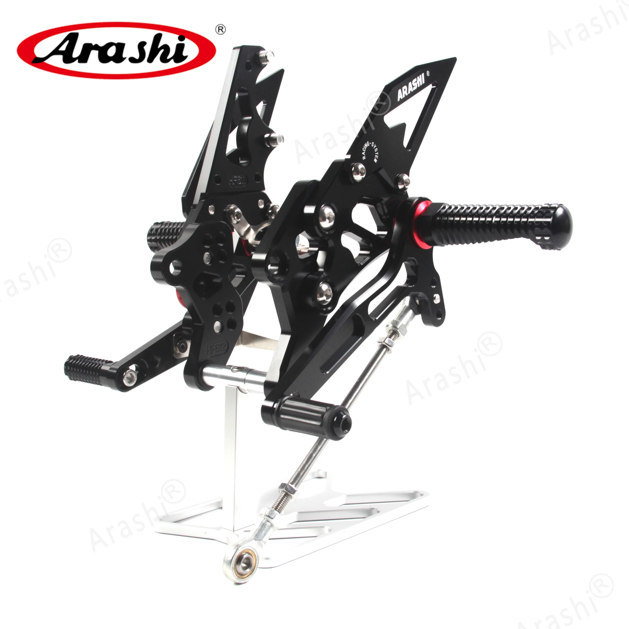 Arashi For YAMAHA YZF R3 R25 2015 - 2022 CNC Adjustable Footrest Foot Pegs YZF-R3 YZF-R25 2015 2016 2017 2018 2019 2020 2021 