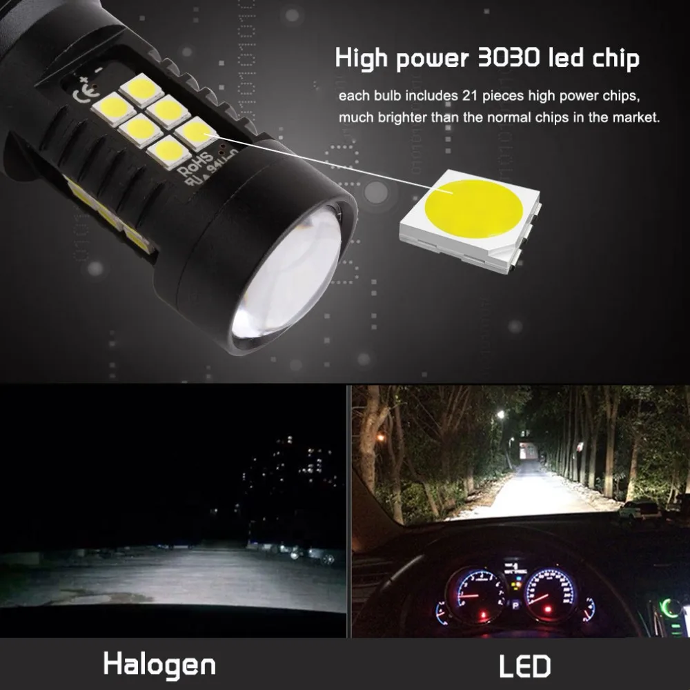 Ampoules LED 7440 T20 Rouge 900LM Ampoules LED Voiture Rouge 7440 T20 - 900LM Ultra Lumineuses Pour Feux Stop Et Recul - 2 Pièces éclairage Voiture 33SMD