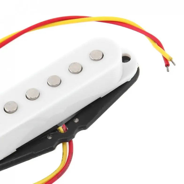 Ceramic Single Coil Sound Pickups for ST SQ 6 Strings Electric Guitars Harmonious with White / Black / Beige Colors