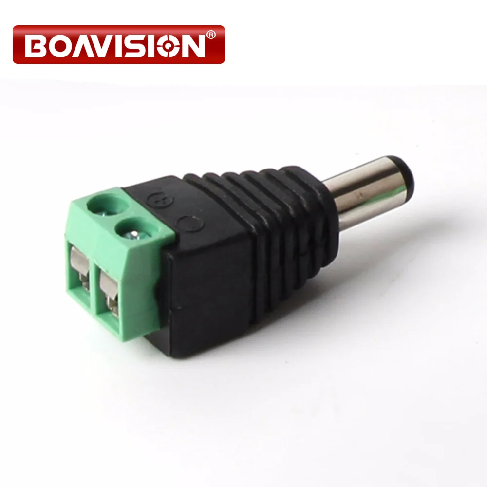 

5.5/2.1mm DC Connector CCTV UTP Cable Power Plug Adapter Cable DC/AC 2/Camera Video Balun Connector