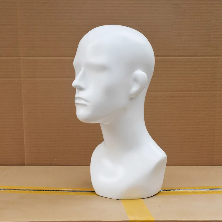 Free Shipping!! Fashionable Bestsell Male White&Black Male Mannequin Head Model On Show