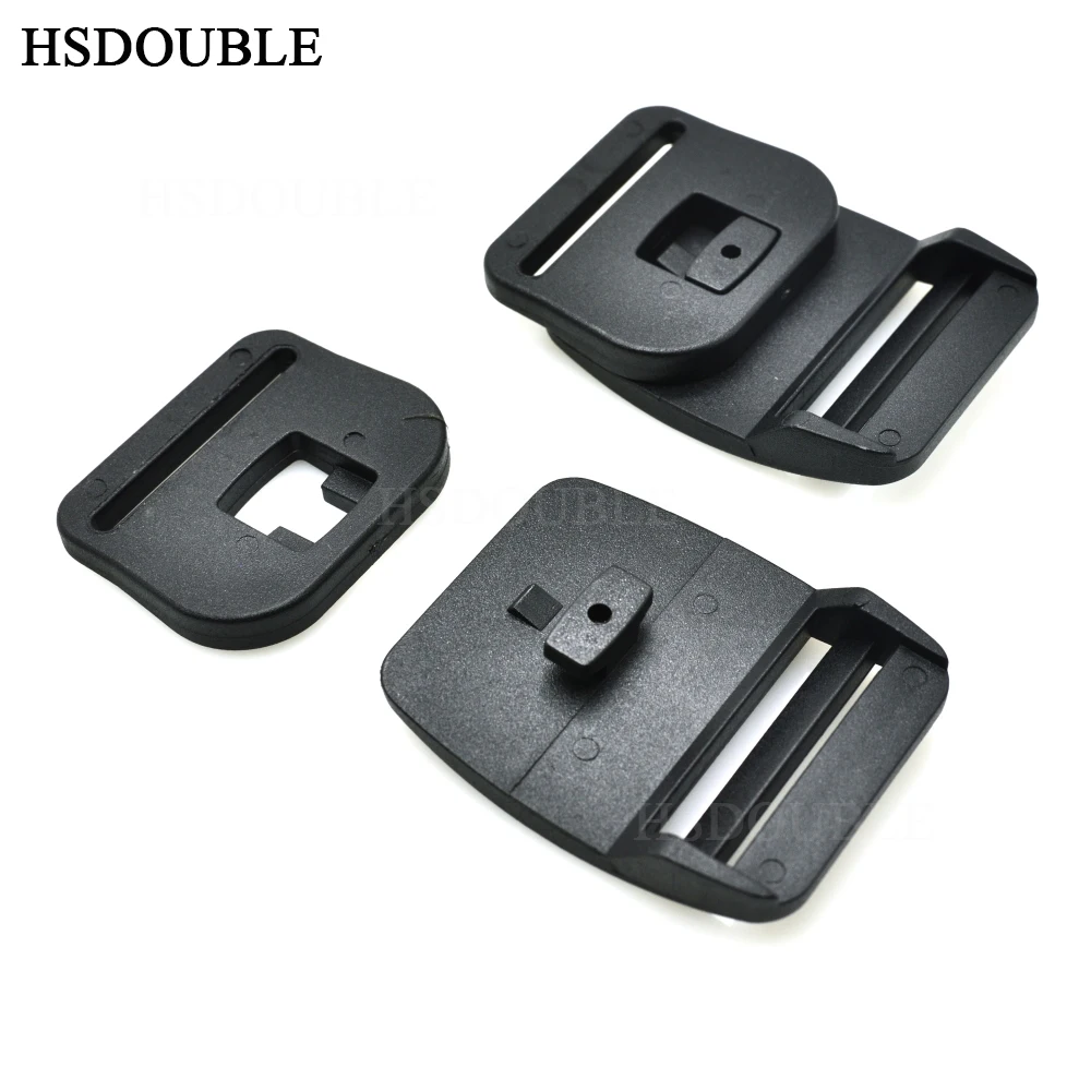 Webbing Size 30mm Nylon Butt fastener Interlocking Buckles One Side Release Belt Buckles For Student bag Backpack Dog Belt Acce