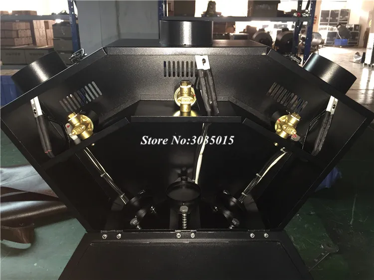 1szt Factory Direct Sale Triple Flame Projector Stage Effect Spray Fire Machine 3 Head Fire Machinedmx Fire Machine DMX 512