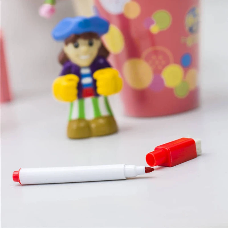 Whiteboard Marker True Colorful Ink White Board Pens Repeated Filling Easy to Erase Kids Stationery Gift Erasable Markers WP02