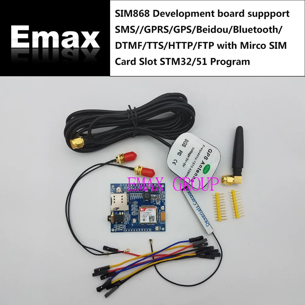 

SIM868 Development board suppport SMS//GPRS/GPS/Beidou/Bluetooth/DTMF/TTS/HTTP/FTP with Mirco SIM Card Slot STM32/51 Program