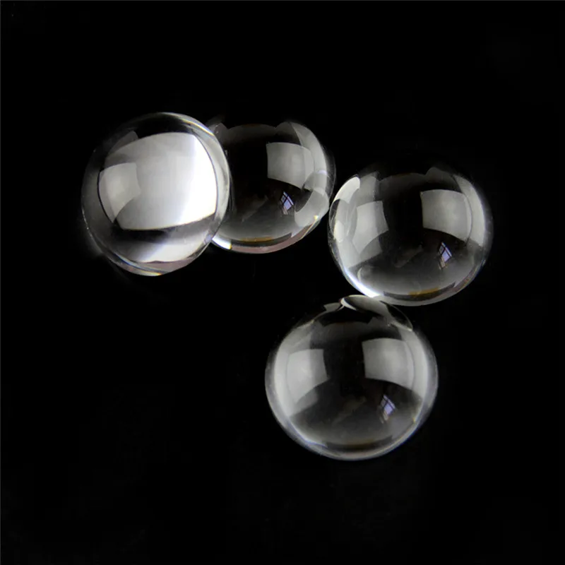 

60mm 40pcs Clear K9 Glass Half Ball Paperweight Glass Cabochon Demo Flat Back Making Bright