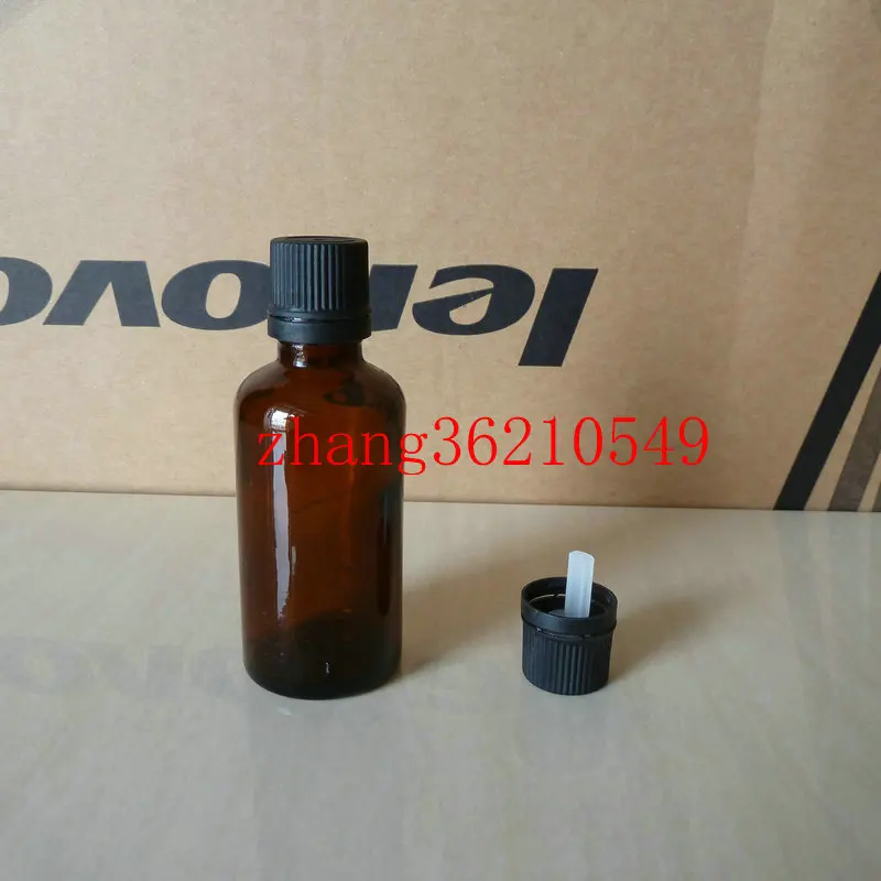 

30ml brown/amber Glass Essential Oil Bottle With black plastic burglarproof cap. Oil vial, Essential Oil Container