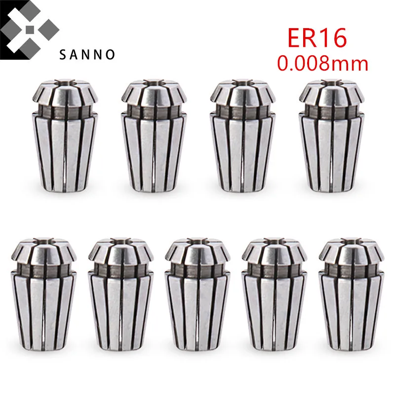 3pcs  ER16 CNC Collet high precision 0.008mm ER16 spring collet for CNC tools holder chuck