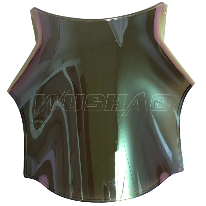 Universal Motorcycle Windshield Windscreen Round Lights Street Bike Glass As For Honda Yamaha Kawasaki Suzuki Smoke Iridium