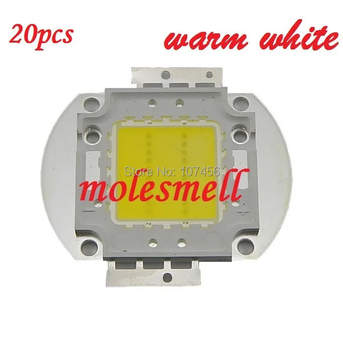 20pcs-20w-led-integrated-high-power-led-beads-warm-white-650-700ma-30-34v-2000lm-40mil-taiwan-chips-free-shipping