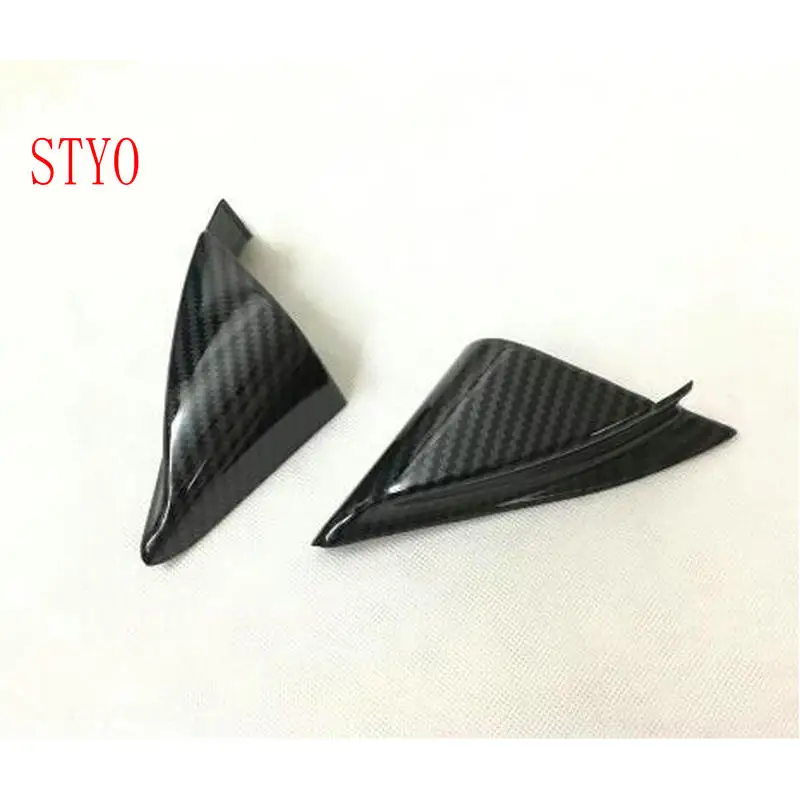 

STYO Car ABS Matte Carbon Fiber Interior Door Window Triangle Decorative Cover trim For 2017-2018 LHD MAZDAS CX-5 CX5