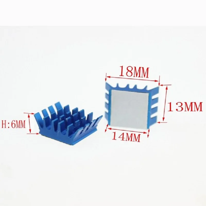 

200pcs Gdstime Good Quality with 3M Tape Blue X-8 Aluminum Heatsink 1mm Heat Conductive Tape for CPU VGA PS IC Chipset wholesale