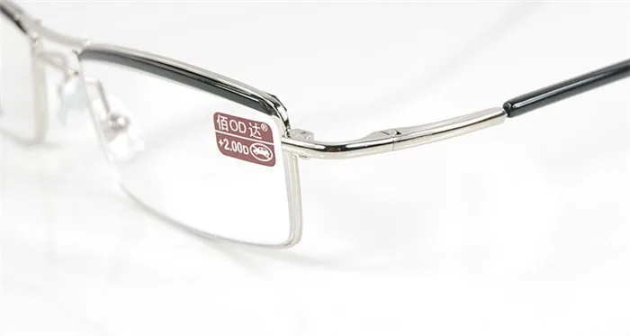 Classic Men Titanium Alloy Blue Coated Lenses Business Double Bridge Reading Glasses +4.5 +5 +5.5 +6 +6.5 +7 +7.5 +8 to +12