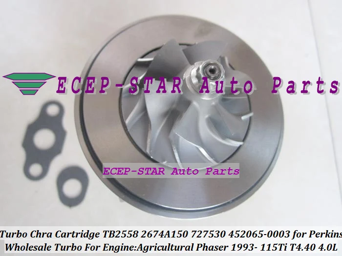 Turbo Cartridge CHRA Core TB2558 452065 452065-0003 727530 758817 2674A150 Turbocharger For PERKINS Phaser 115T T4.40 4.0L 106HP