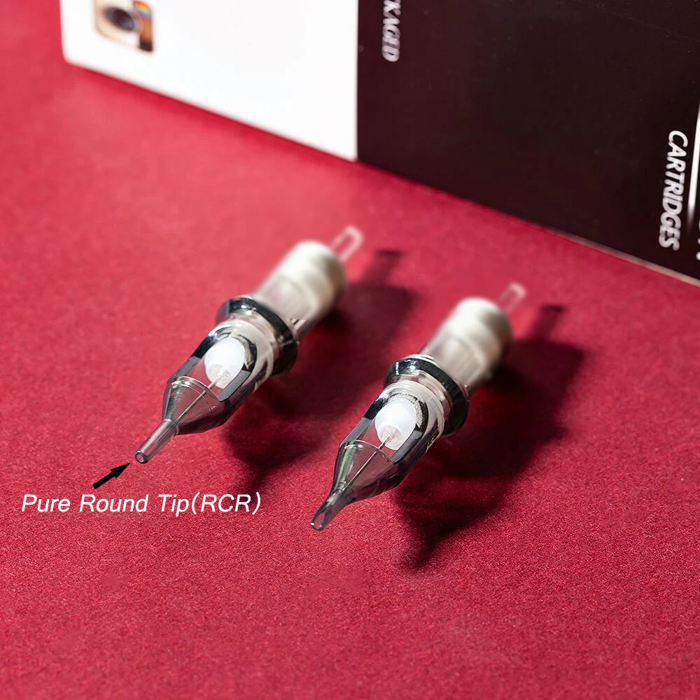 Pure Round Tips Round Liner EZ Revolution Cartridge Tattoo Needles #12 #10 Regular Taper for Cartridge Machines Grips 20 pcs/lot