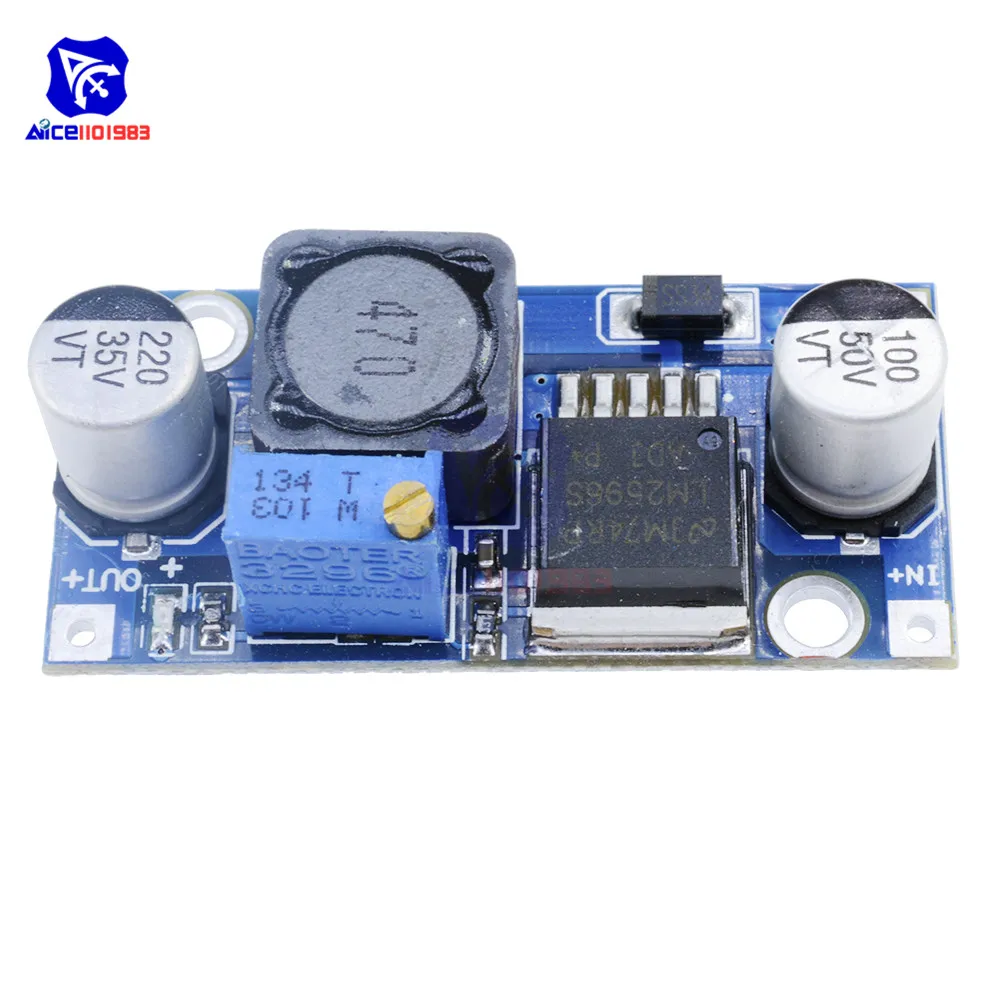 LM2596 DIP/SMD DC-DC-Abwärtswandler Step-Down-Stromversorgungsmodul Ausgang DC 4 -35V zu DC 1.23 -30V 3A Spannungsregler – Detail 7