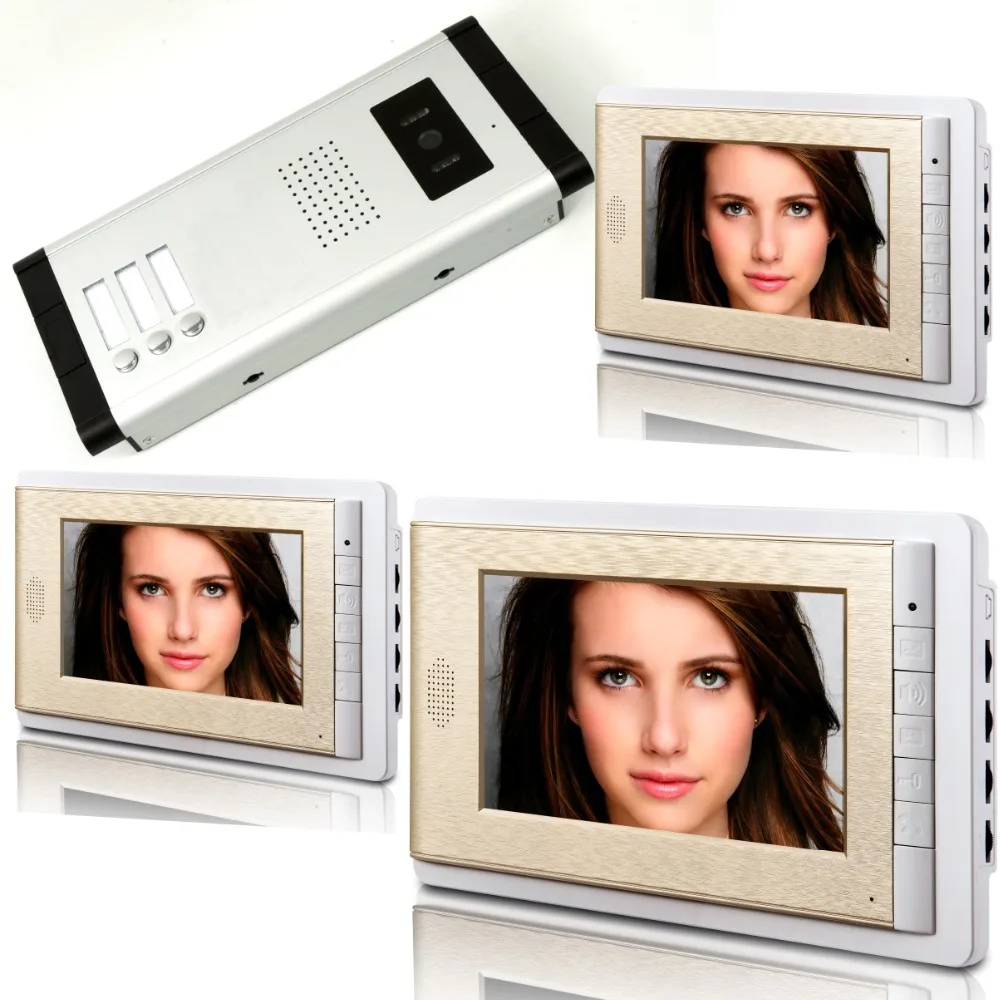 1V3 7 Inch LCD Display Wired Video Door phone