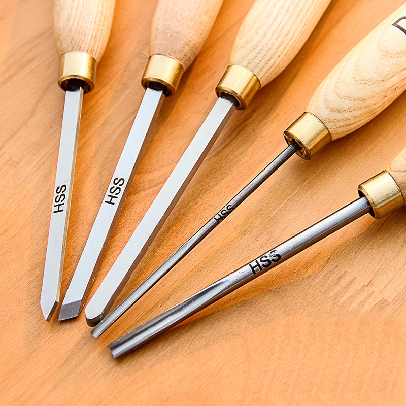 

A1501 A1505 A1503 A1504 A1505 HSS Small Woodturning Chisel SET For Small Details