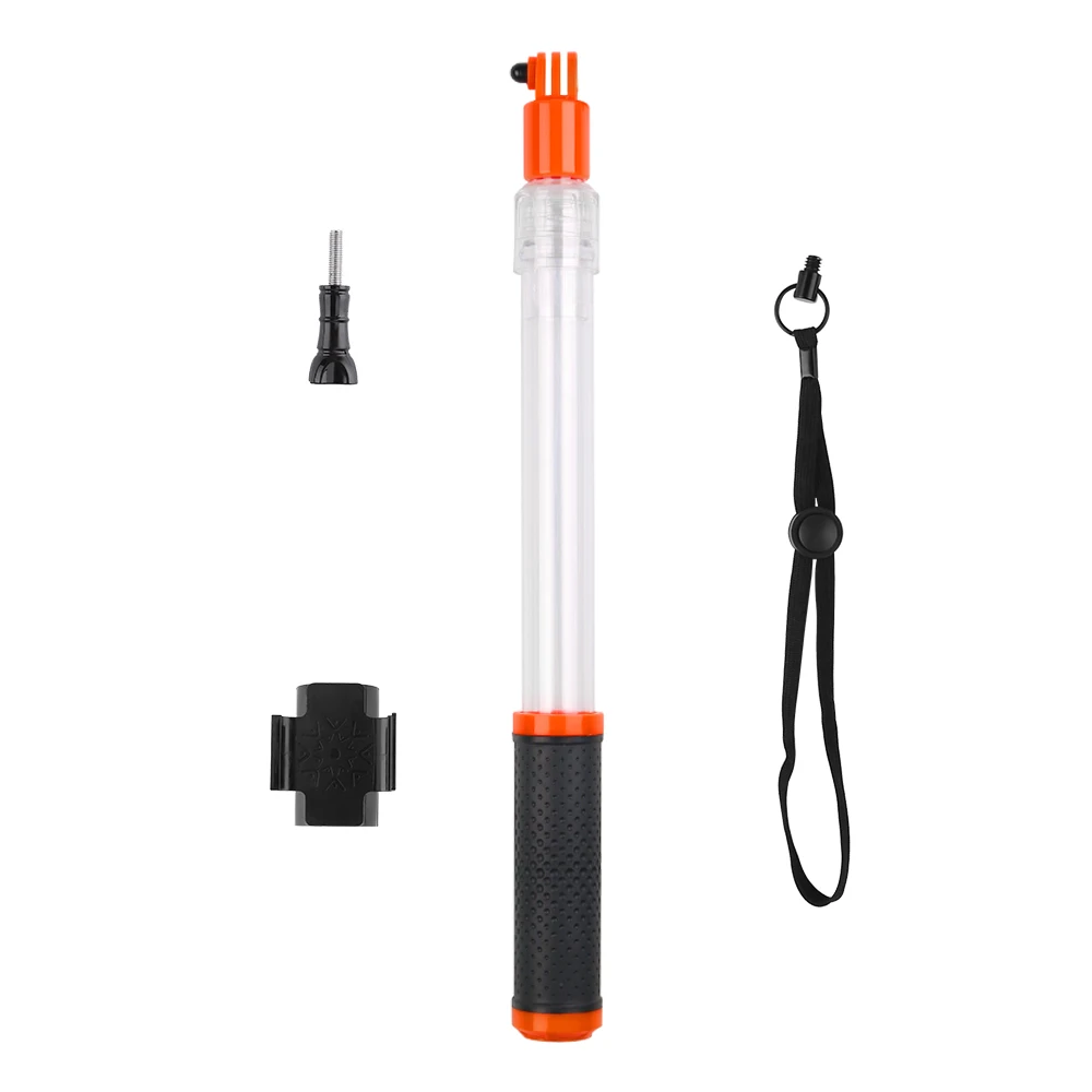 

insta360 ONEX Floating Transparent Telecoping Pole Waterproof Monopod+Clip Mount For GoPro Xiaomi YI 4K+Lite Dji OSMO Action