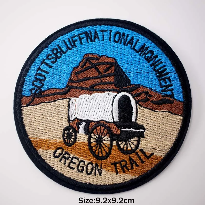 View Nature Iron On Patches Badges for Sew Seam Tailoring Clothes Suits of Coat Jacket Trousers T-shirt Pants Ornament Apparel