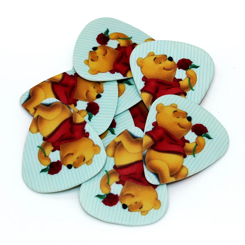 SOACH 50PCS 0.71mm high quality guitar picks two side pick Bear picks earrings DIY Mix picks guitar
