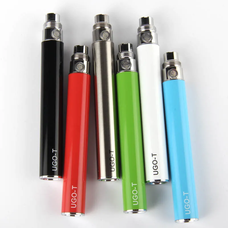 UGO T Bottom Charge Vape Pen Battery Pass Through Evod Micro USB 650 900 1100mAh 510 Thread Vaporizer for Ego CE4 CE5 H2 Tank