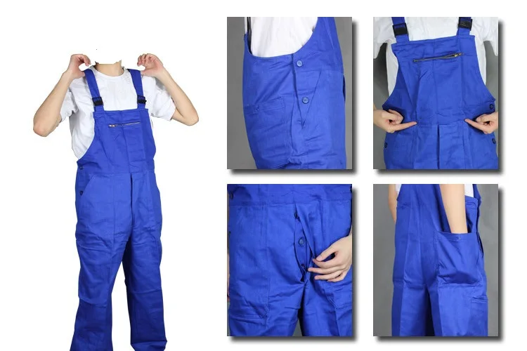 Work Overalls Mens Protective Coverall Repairman Jumpsuits Trousers Work Uniforms Wear Clothes Plus Size Sleeveless Cargo Pants