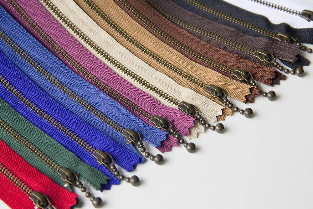 1 قطعة YKK 3 #   سحاب معدني برونزي نهاية قريبة غير قفل DIY حقيبة محفظة سحابات خليط الملحقات #1