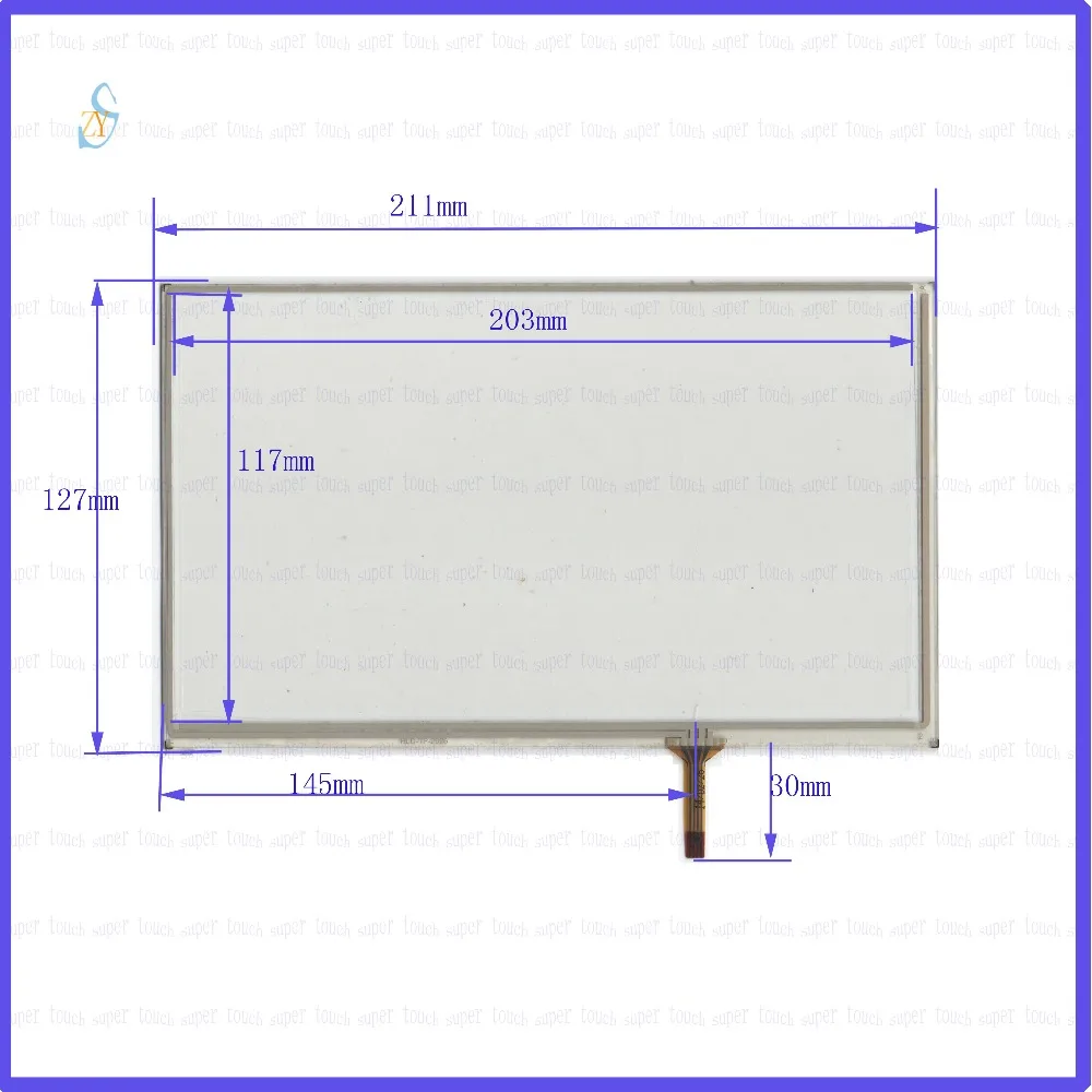

ZhiYuSun 211 мм * 127 мм фотосессия 9 дюймов 4 линии сенсорный экран Стекло резистивная USB Сенсорная панель 211*127 это совместимо