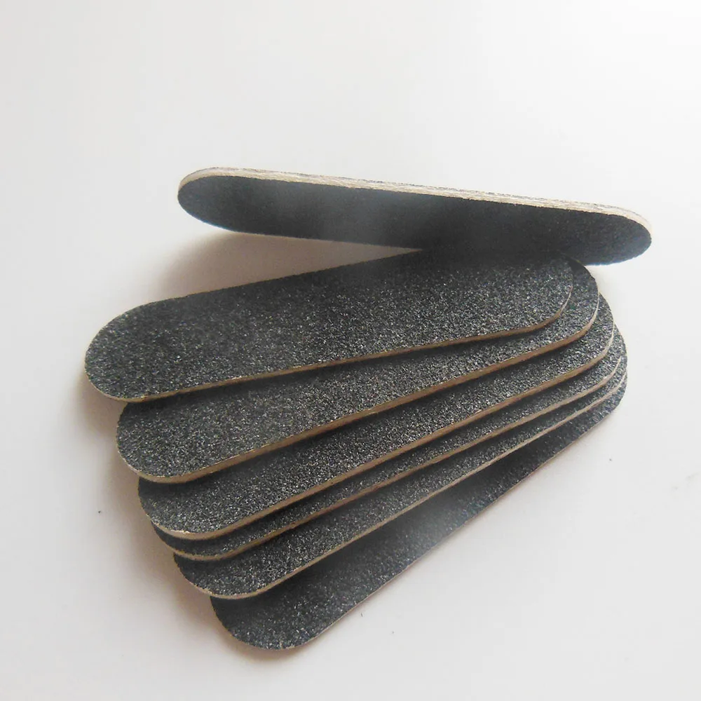 50 pcs black mini wood nail file baby nail file wooden emery board nail care tool