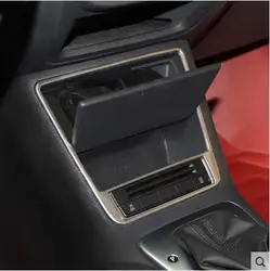 Car stainless steel brake & cup holder panel trim cover sticker decoration For  Volkswagen Tiguan 2010-2016 auto accessories
