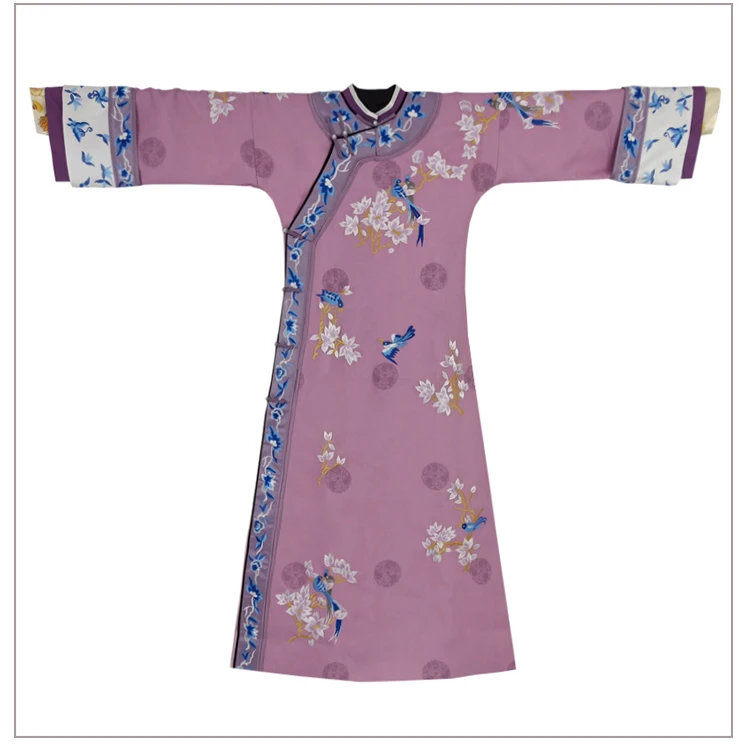 Purple Embroidery Wu JinYan Wei Ying Luo Qing Dynasty Princess Costume Hanfu for TV Play Story of YanXi Palace