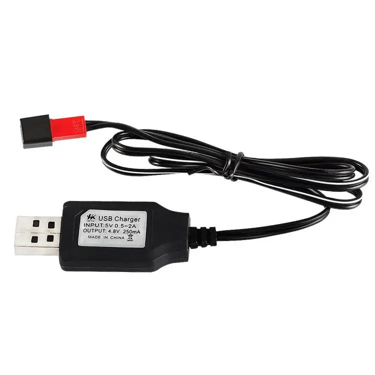 YUKALA 3.6V 4.8V 6.0V 7.2V 9.6V Ni-CD/Ni-MH rechargeable battery USB charger/USB charging cable with SM/JST/TAMIYA Plug 2pcs