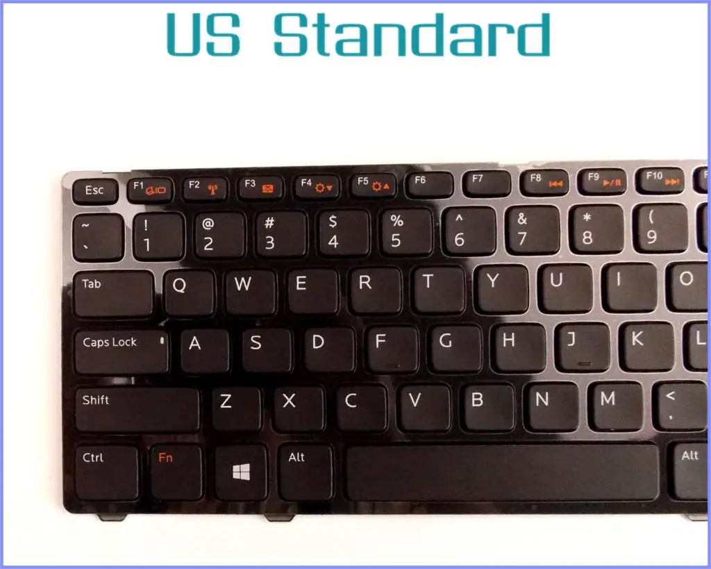 US English Version Keyboard for Dell Vostro 3360 V3360D V3360D-4408 V3360D-2608 V3360D-2808 V3360D-3808 Laptop with Frame image 3