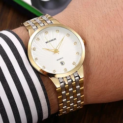 2020 Luxury Men Gold Watch Top Brand Luxury strass Diamond Watches For Men orologio in acciaio inossidabile Quartz reloj para hombre