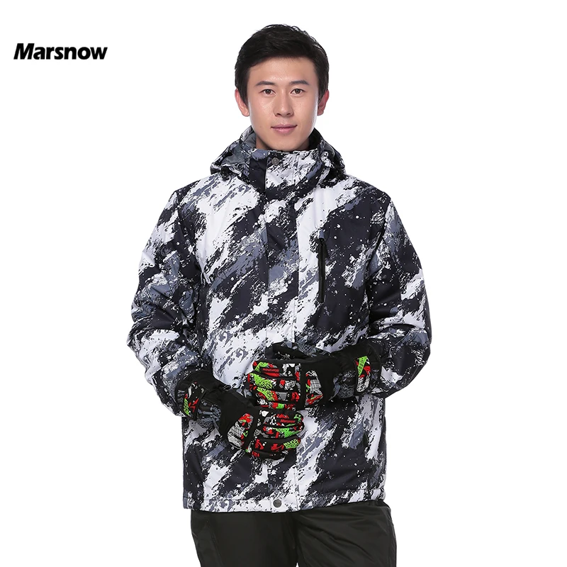 -30 Degree Marsnow Men Ski Jacket Winter Snowboard Skiing Men\'s Outdoor Warm Waterproof Windproof Breathable Male Sport Clothes