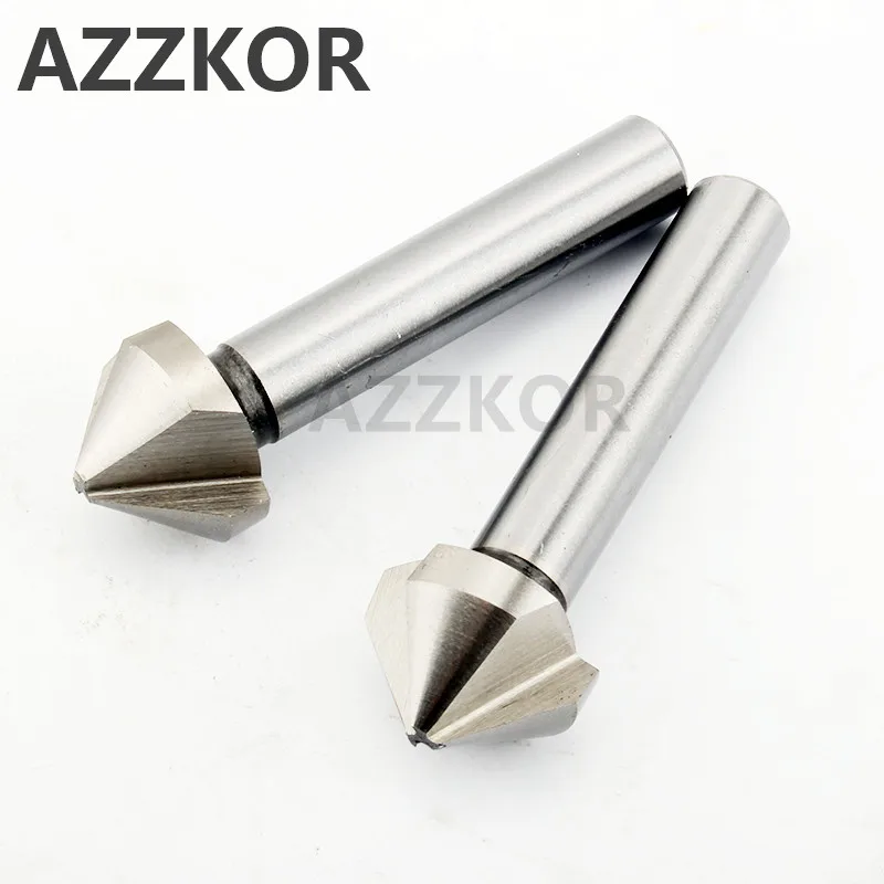 Fresa de chanfro para moagem, ferramenta cnc, aparelho cnc, 3 dentes, 90 graus, hss, aço de alta dureza, cortador de material