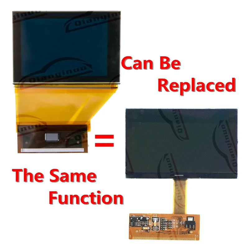 Qianyinuo Dashboard LCD Screen For Audi/A3/A4/A6/TT FOR Jaeger Repair Instrument Cluster LCD Display