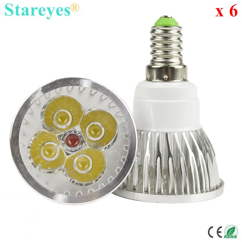 Free shipping 6 pcs Dimmable 4W 3W E14 GU10 E27 B22 GU5.3 MR16 LED Spotlight Droplight lamp bulb LED Droplight Light lighting